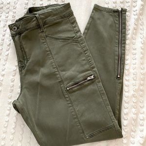 [Pistola] Green zippered pant, 32